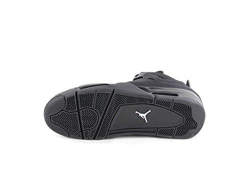 Nike Mens Air Jordan Retro 4 "Black CAT Black/Black-LT Graphite Synthetic Size 12