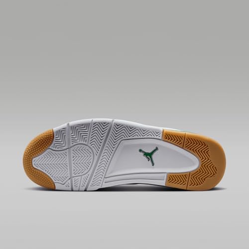 Air Jordan 4 RM Men's Shoes (FQ7939-103, White/Neutral Grey/Wolf Grey/Pine Green) Size 9.5