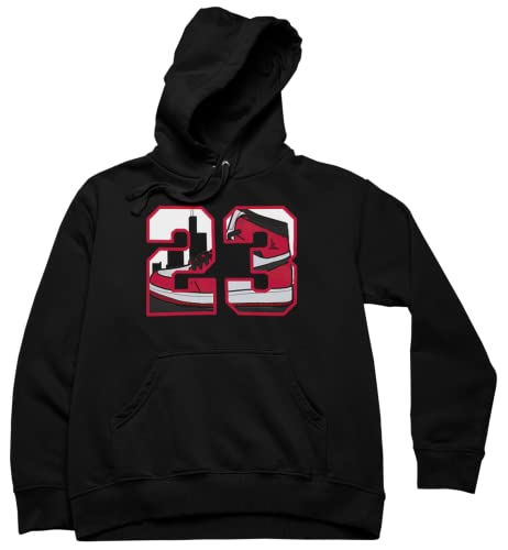 Men's Graphic 23 Hoodie To Match Jordan 1 Style Shoe, Urban Clothing Streetwear