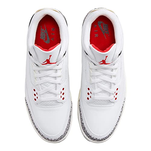 Nike Jordan Mens Air 3 Retro White Cement Reimagined DN3707-100 12.5