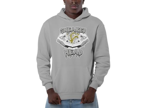Hoodie To Match Jordan 4 White Cement, Men's Graphic Streetwear Hoodies