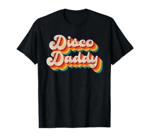 Disco Costume 70s Vintage Men Women Retro Disco Daddy T-Shirt