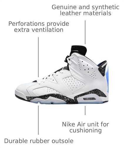 NIKE Jordan Men's 6 Retro Reverse Oreo White/Black (CT8529 112) - 11