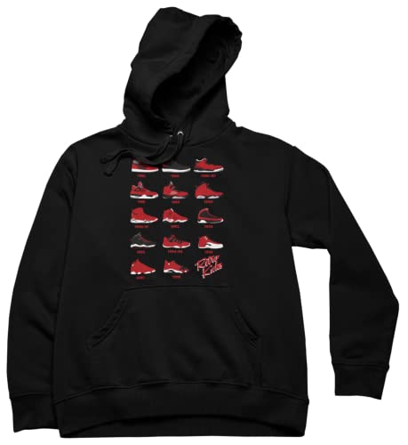 Retro Jordan Toro Red Colors Men's Hoodie Sweatshirt Pullover