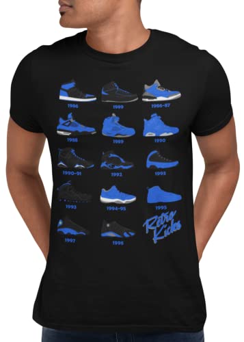 Shirt to Match Royal Black Jordan Retro 1 2 3 4 5 6 7 8 9 10 11 12 13 Sneakers, Men's Tee to Match Jordans