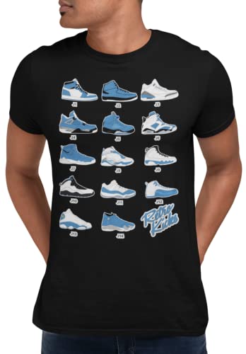 Jordan Retro Sneakers University Blue Image T Shirt to Match Jordans