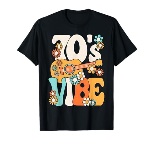 70's Vibe Shirt Funny 70s Retro Party Boho Hippie Peace Sign T-Shirt