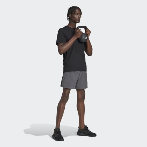 adidas Men's Essentials Feel Ready Training T-Shirt, Black/White, X-Large