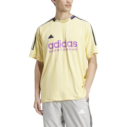 Adidas Men's House of Tiro Jacquard Jersey, Almost Yellow, Large