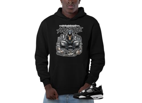 Jordan 4 White Thunder Men's Hoodie To Match Sneakers