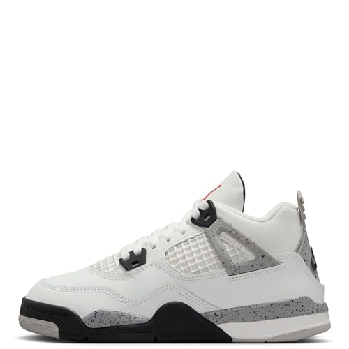 JORDAN 4 RETRO (PS) "SUMMIT WHITE/FIRE RED-CEMENT GREY-BLACK"