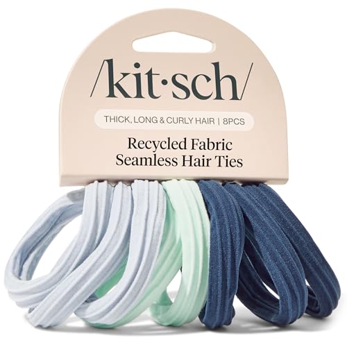 Kitsch Seamless Hair Ties No Damage - Garden Bouquet, 8pcs