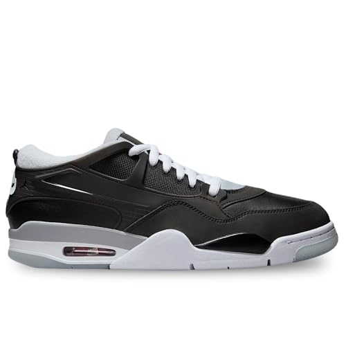 Air Jordan 4 RM Men's Shoes (HV5184-010, Black/Wolf Grey/White/Fire Red) Size 10