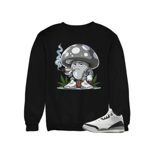 Jordan 3 Retro Cement Grey Men's Sweatshirt To Match Sneakers
