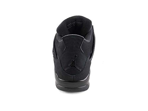 Nike Mens Air Jordan Retro 4 "Black CAT Black/Black-LT Graphite Synthetic Size 12