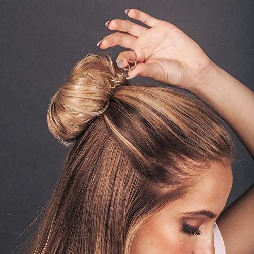 Kitsch Spiral Bobby Pins - Hair Accessories For Women - Brown, 3pcs
