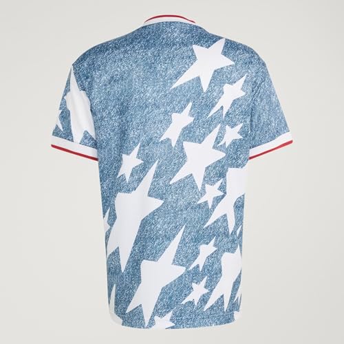 adidas USA Men's Denim Graphic Jersey 2026 (US, Alpha, Large, Regular, Regular)