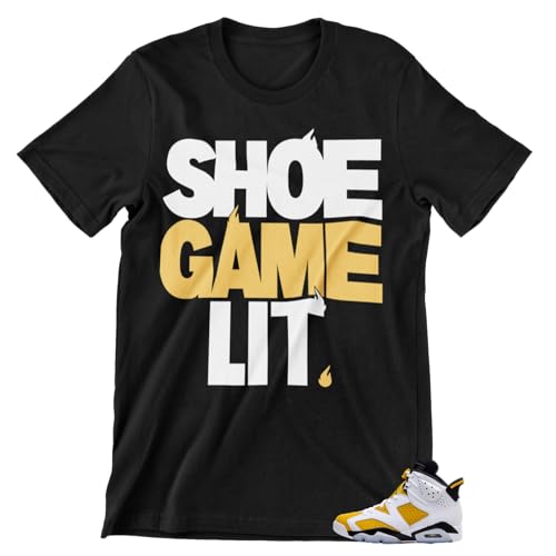T Shirt to Match Jordan 6 Yellow Ochre Men's Matching Tees