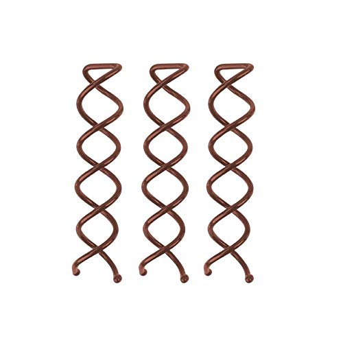 Kitsch Spiral Bobby Pins - Hair Accessories For Women - Brown, 3pcs