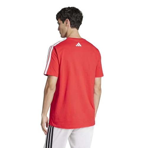 Adidas Men's Codes Collegiate Sportswear T-Shirt, Pure Ruby, Medium