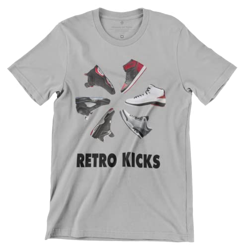 Circle of J's Shirt to Match Retro - Sneakers Men's Hipster Tee, Tshirt to Match Retro -s Blue