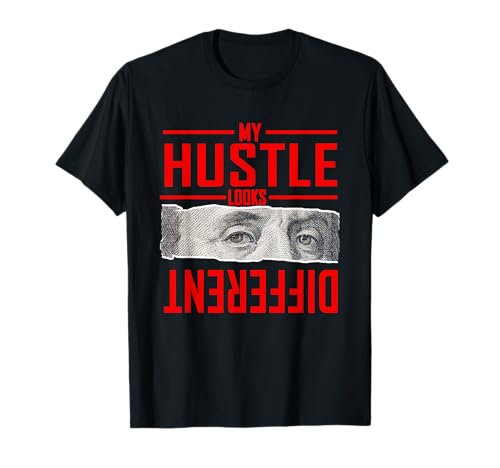 Red My Hustle Look Different Red Graphic T-Shirt