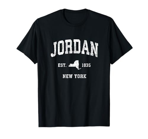 Jordan New York NY Vintage Athletic Sports Design T-Shirt