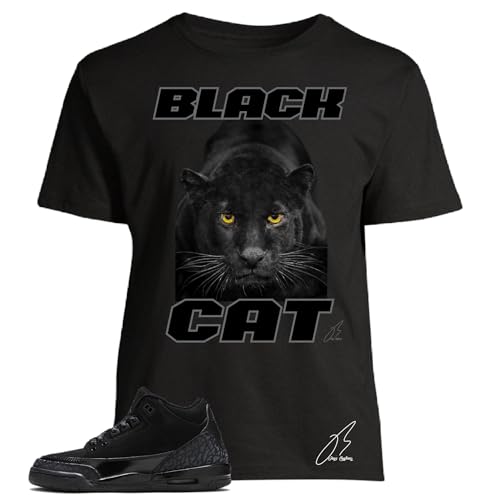 Black graphic shirt illustrating the Shirts to Match Jordan 3 collection