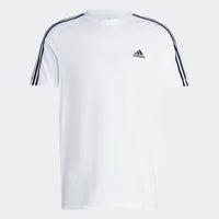 
              adidas Men's Essentials 3-stripes Tee, White/Black, Medium
            