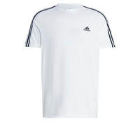 
              adidas Men's Essentials 3-stripes Tee, White/Black, Medium
            
