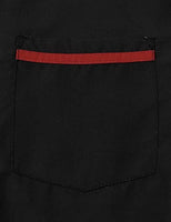
              JOGAL Men's Bowling 50s Rockabilly Button Down Shirt Black Red X-Large
            