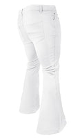 
              70s Disco Pants for Men,Mens Bell Bottom Jeans Pants,60s 70s Bell Bottoms Vintage Denim Pants Jeans for Men White
            