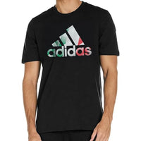 
              adidas Men's Essentials Single Jersey Big Logo T-Shirt, Black/Multicolor, Medium
            