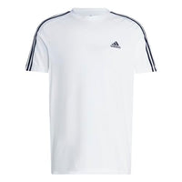 
              adidas Men's Essentials 3-stripes Tee, White/Black, Medium
            