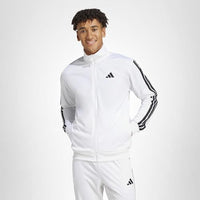 
              adidas Men's 3-Stripes Tricot Regular Sportswear Track Top, White, Medium
            