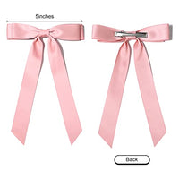 
              10PCS Silky Satin Hair Bows Hair Clip Ribbon Accessories Ponytail Holder Slides Metal Clips French Barrette Hair Bow for Women Girls Toddlers Teens Kids
            