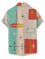 
              QIVICIMA Men's 50s Rockabilly Retro Bowling Shirt, C63 Retro, XL
            