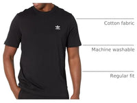 
              adidas Originals Mens Trefoil Essentials T-Shirt Black Medium
            