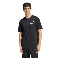 
              adidas Men's Mini Embroidery Basketball Graphic T-Shirt, Black, Large
            
