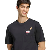 
              adidas Men's Mini Embroidery Basketball Graphic T-Shirt, Black, Large
            
