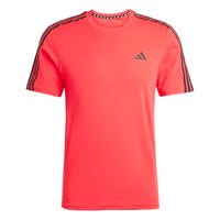 
              Adidas Men's Train Essentials 3-Stripes Training T-Shirt, Pure Ruby/Black, Large
            