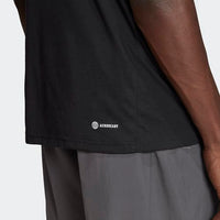 
              adidas Men's Essentials Feel Ready Training T-Shirt, Black/White, X-Large
            