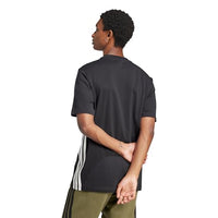 
              Adidas Men's Essentials 3-Stripes Sportswear T-Shirt, Black/White, Large
            