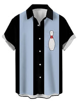 
              CURBODO Mens Bowling Shirts Funny Retro Vintage Hawaiian Button Down Shirts
            