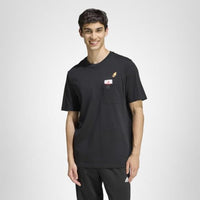
              adidas Men's Mini Embroidery Basketball Graphic T-Shirt, Black, Large
            