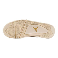 
              NIKE Air Jordan 4 Retro Womens-Size 8.5, Sail/Metallic Gold-black
            