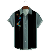 
              Men's Vintage Bowling Shirts 1950s Retro Casual Button Down Shirts Rockabilly Style Short Sleeve Regular Fit Hawaiian Shirts
            