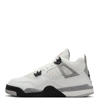 
              JORDAN 4 RETRO (PS) "SUMMIT WHITE/FIRE RED-CEMENT GREY-BLACK"
            