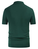 
              PJ PAUL JONES Mens Vintage Button Down Knitted Polo Shirt Dark Green XXL
            