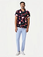 
              Gwnnb Christmas Bowling Shirts for Men Short Sleeve Regular Fit Retro Casual Button Down Holiday Hawaiian Shirts
            